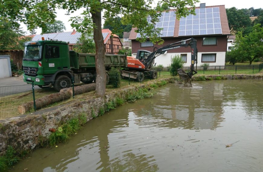 Sanierung Schloßteich Wollershausen