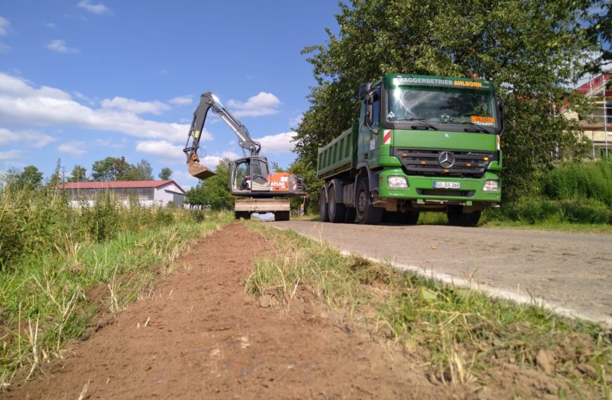 Banketteinbau Verbindungsweg Giebolderhausen / Billshausen